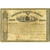 Image 1 : 1861 Stock Certificate, Signed by Wells & Fargo 