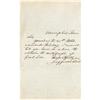 Image 1 : Handwritten Note Signed By Jefferson Davis. 