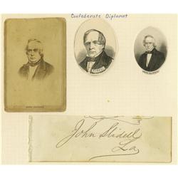 Group Lot of Seven Confederate Political Leaders 