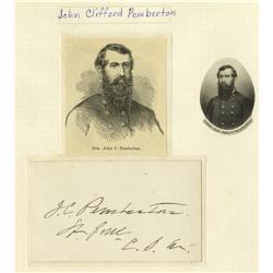 Group Lot Three Confederate Generals' Autographs 