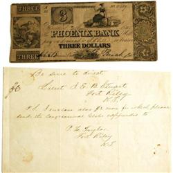 General JEB Stuart Autograph Note Signed 