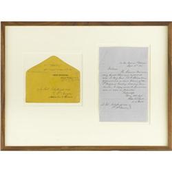 Confederate Gen. JEB Stuart's Handwritten Note 