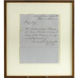 Early War Orders For Fitzhugh Lee 