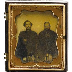 6th Plate Ambrotype Of A Wounded Fitzhugh Lee 