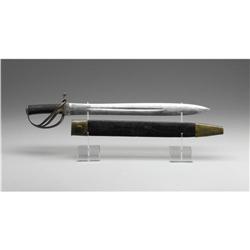 Very Rare Confederate Imported Mole Cutlass 