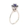 Image 4 : 0.67 ctw Blue Sapphire Ring - 14KT White Gold