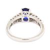Image 3 : 1.53 ctw Sapphire and Diamond Ring - 14KT White Gold