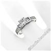 Image 3 : Estate 18kt White Gold 1.42 ctw GIA Certified Radiant Diamond Engagement Ring