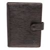 Image 4 : Louis Vuitton Black Epi Leather Small Ring Agenda Holder Cover