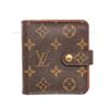 Image 3 : Louis Vuitton Brown Monogram Canvas Leather Compact Zippe Wallet