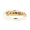 Image 3 : 0.56 ctw Diamond Beveled Edge Band - 14KT Yellow Gold
