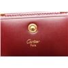 Image 6 : Cartier Burgundy Leather Coin Case Wallet