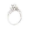 Image 4 : 0.82 ctw Diamond Ring - 14KT White Gold