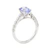 Image 4 : 2.34 ctw Sapphire and Diamond Ring - 18KT White Gold