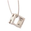 Image 5 : Hermes Pink Enamel Cage d'H Pendant Necklace