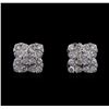 Image 1 : 1.68 ctw Diamond Earrings - 14KT White Gold