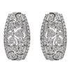 Image 1 : 14k White Gold 0.68CTW Diamond Earrings, (SI3/G-H)