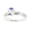 Image 3 : 1.63 ctw Sapphire And Diamond Ring - 14KT White Gold