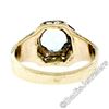 Image 9 : Art Deco 14kt Yellow Gold 1.45 ctw Round Aquamarine Solitaire Ring
