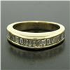 Image 2 : 14kt Yellow Gold 1.00 ctw Baguette Diamond Channel Domed Wedding Band Ring