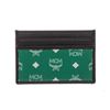 Image 3 : MCM Eden Green Reflective Nylon Leather Mini Card Case