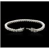 Image 3 : 18KT White Gold 7.06 ctw Diamond Tennis Bracelet