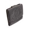 Image 3 : Chanel Black Caviar Leather Timeless Compact Wallet