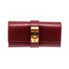 Image 1 : Hermes Red Box Leather Medor 23 Clutch Bag