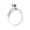 Image 4 : 2.30 ctw Sapphire And Diamond Ring - 18KT White Gold