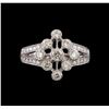 Image 2 : 14KT White Gold 0.85 ctw Diamond Ring