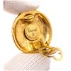 Image 4 : Chanel Vintage Gold CC Logo Rope Round Clip On Earrings