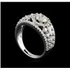 Image 4 : 18KT White Gold 2.23 ctw Diamond Ring