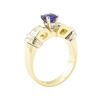 Image 4 : 1.67 ctw Blue Sapphire And Diamond Ring - 14KT Yellow And White Gold
