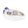 Image 3 : 3.13 ctw Sapphire And Diamond Ring - 18KT White Gold