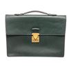 Image 1 : Louis Vuitton Green Taiga Leather Serviette Kourad Briefcase Bag