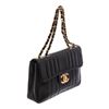 Image 1 : Chanel Vintage Black Caviar Leather Jumbo Vertical Quilted Single Flap Bag