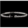 Image 3 : 14KT White Gold 3.35 ctw Diamond Tennis Bracelet