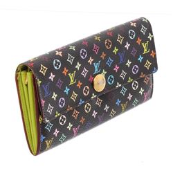 Louis Vuitton Black Multicolore Monogram Sarah Wallet