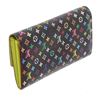 Image 3 : Louis Vuitton Black Multicolore Monogram Sarah Wallet