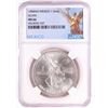 Image 1 : 1984Mo Mexico 1 Onza Libertad Silver Coin NGC MS66