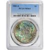 Image 1 : 1881-S $1 Morgan Silver Dollar Coin PCGS MS64 Amazing Toning