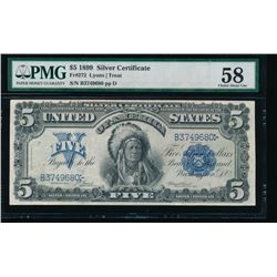 1899 $5 Chief Silver Certificate PMG 58