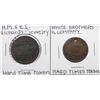 Image 1 : Lot of (2) Hard Times Tokens
