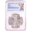 Image 1 : 1985Mo Mexico 1 Onza Libertad Silver Coin NGC MS66