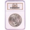 Image 1 : 1924 $1 Peace Silver Dollar Coin NGC MS65