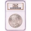 Image 1 : 1923 $1 Peace Silver Dollar Coin NGC MS65