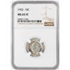 Image 1 : 1952 Roosevelt Dime Coin NGC MS65FT