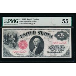 1917 $1 Legal Tender Note PMG 55
