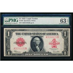 1923 $1 Legal Tender Note PMG 63EPQ