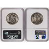 Image 2 : Lot of 1944-1945 Walking Liberty Half Dollar Coins NGC MS65